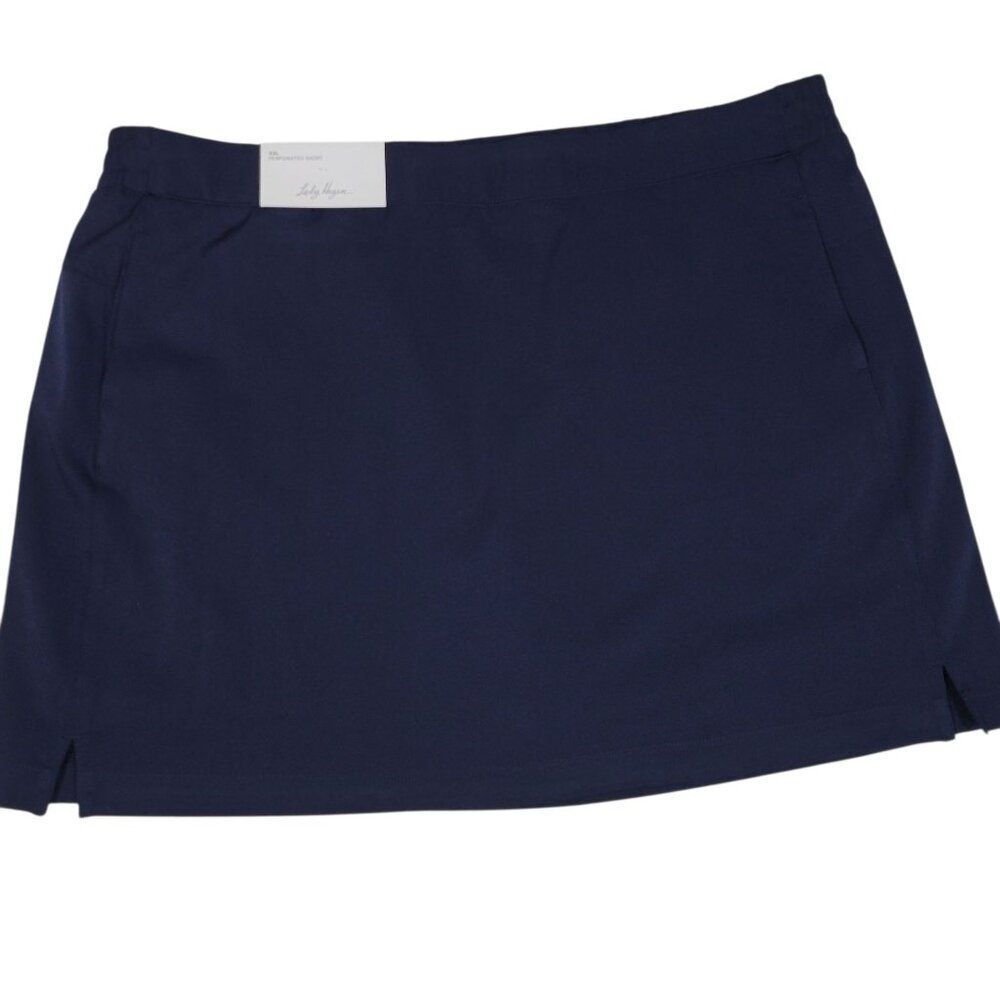 Lady Hagen Golf Skort Womens Size XXL Tummy Control‎ Pull On Skirt Navy Blue NEW